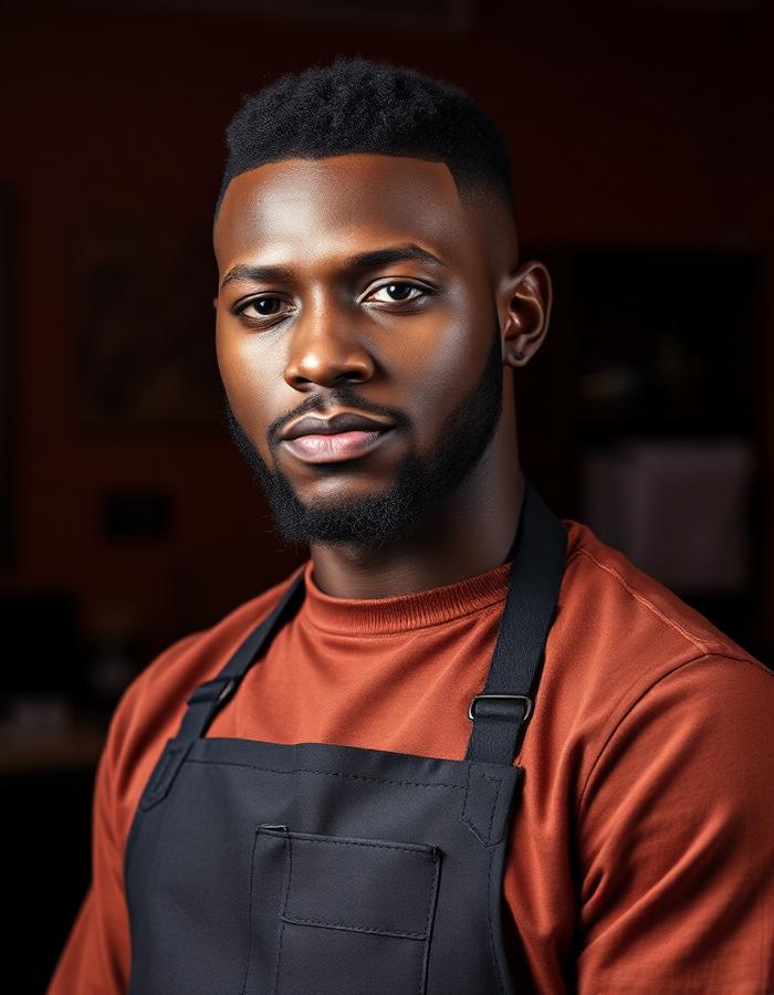 Fictional portrait for demo barber Andre Lewis